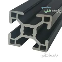 پروفیل آلومینیوم شیاردار صنعتی (پروفیل مهندسی) 30 در 30 (با آنودایز مشکی)