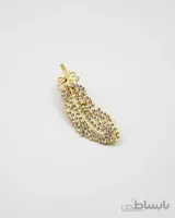 گیره مو چفتی طرح برگ - کد G102