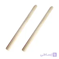 میله چوبی گرد صنوبر قطر 6 میلی‌متر طول 11 سانتی‌متر بسته 28 عددی