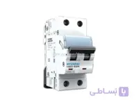 کلید مینیاتوری (mcb) دو پل / دو فاز 6 آمپر هیوندایی