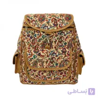 کوله پشتی زنانه سنتی کرمی عسلی