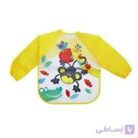 پیشبند نوزادی آستین دار طرح Giraffe