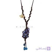 آویز هیپی دستساز سنگ سودالیت