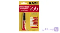 چسب قطره ای رازی مدل Super Glue حجم ۳ میلی لیتر ا چسب قطره ای رازی مدل Super Glue حجم 3 میلی لیتر
