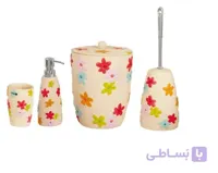 اکسسوری حمام و دستشویی 6 پارچه کنتراست مدل 8004