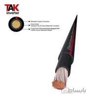 کابل سولار نمره 6 قرمز 100 متری ا solar cable 6mm Red-black 100M