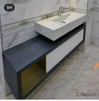 روشویی سرامیکی مدل سیکاس 120 سانتی متر ا روشویی سرامیکی مدل سیکاس 120 سانتی متر