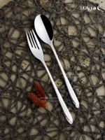 قاشق و چنگال تک 12 پارچه براق برند رلنزا مدل الماسی