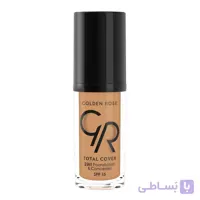 کرم پودر و کانسیلر توتال کاور گلدن رز شماره 19 ا Golden Rose Totl Cover 2in1 Foundation & Concealer No. 19