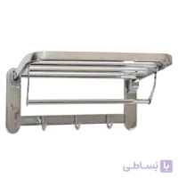 رخت آویز استیل 40 تاشو کروم