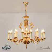 لوستر شش شاخه هجده شعله نورسازان مدل آرمان کد AJ519 ا AJ519