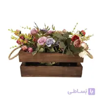 جعبه چوبی متوسط قهوه ای