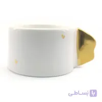 فنجان قهوه خوری طلایی دسته فانتزی
