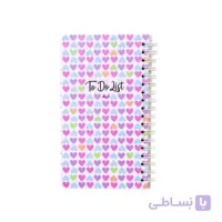 دفتر تو دو لیست To Do List طرح قلبی