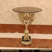 میز خاطره برنزی طرح ۴ فرشته پایه سنگی کد ۷۵۵