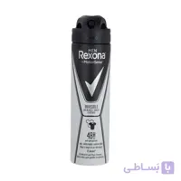 اسپری ضد تعریق مردانه رکسونا Rexona مدل invisible black+white حجم ۲۰۰ میلی لیتر ا ماندگاری 48 ساعته