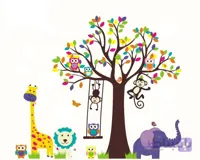 استیکر اتاق کودک حیوانات animals wall stickersکد h418