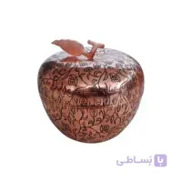 قندان مسی طرح سیب قلم سیاه سایز کوچک توت کالا tootkala