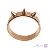 انگشتر رینگ اسپایک دار طلایی سایز 7