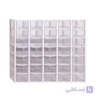 جعبه قطعات الکترونیک 35 کشو 10x5 جهان استیل مدل A7