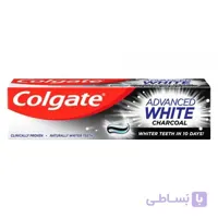خمیر دندان کلگیت مدل ADVANCED CHARCOAL WHITE
