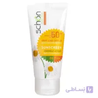 کرم ضد آفتاب رنگی شون SPF50 فاقد چربی رنگ بژ 50 میل ا Schon Tinted Sunscreen SPF50+ Cream Beige Tinted 50ml