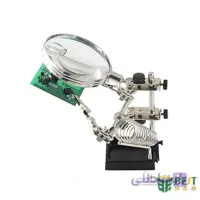 گیره رومیزی ذره بین دار با پایه هویه مدل BST-268Z