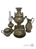 سماور زغالی آنتیک شیر خورشید