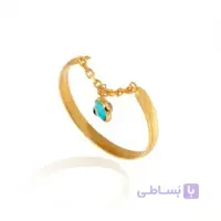 انگشتر طلا با آویز طرح چشم نظر کد CR483