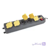 پنج خانه ارتدار دربدار فیوزدار پارت الکتریک با کابل 3 متری IP44