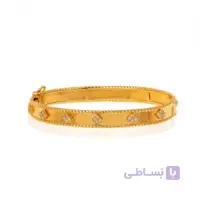 دستبند النگویی طلا طرح ونکلیف کد CB401