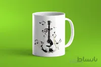 ماگ با طرح گیتار اکوستیک
