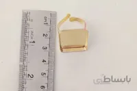 انگشتر مربع کفه دار