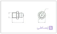 گریس خور M6 x 13