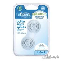 سرشیشه آب میوه خوری باریک 6+ ماه دکتر براون Dr Browns بسته دو عددی
