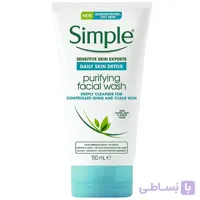 ژل شستشوی صورت سیمپل مخصوص پوست چرب و مختلط