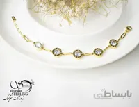 دستبند استیل زنانه نگین دار