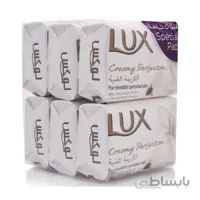 صابون لوکس ۱۷۰ گرم باکس ۶ عددی – با رایحه گل های سفید – Lux soap Creamy perbection Box 6 pcs