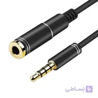 کابل افزایش طول 18 سانتی 3خط  AUX مدل KY-117
