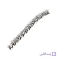 مژه ریسه ای مشکی فر D ساده و سه بعدی