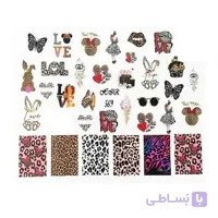 لنز ناخن طرح پلنگی