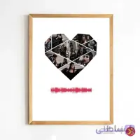 تابلو ژیوار | تابلو قلب الماسی