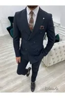 کت و شلوار مردانه ترک برند PAREZ رنگ لاجوردی کد ty199622581