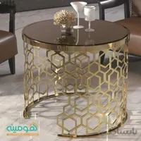 میز عسلی استیل مدل طاووس