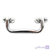 دستگیره آنتیک پلاستیکی نقره‌ای طول 132 میلی‌متر