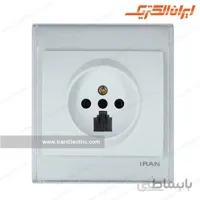 پریز تلفن دوکاره ایران ترنسپرنت سفید