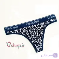 شورت لامبادا طرح دار مخمل کلوین