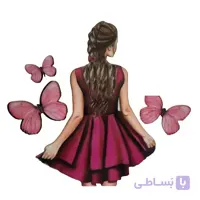 ابزار و تاپر تزیین کیک بهگز مدل دختر پروانه ای