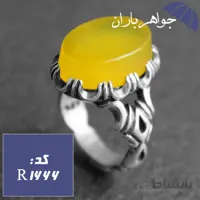 انگشتر عقیق شرف الشمس مردانه درشت کد R_1666