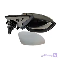 آینه بغل راست دستی پژو 207 فلاپ نقره ای کاوج